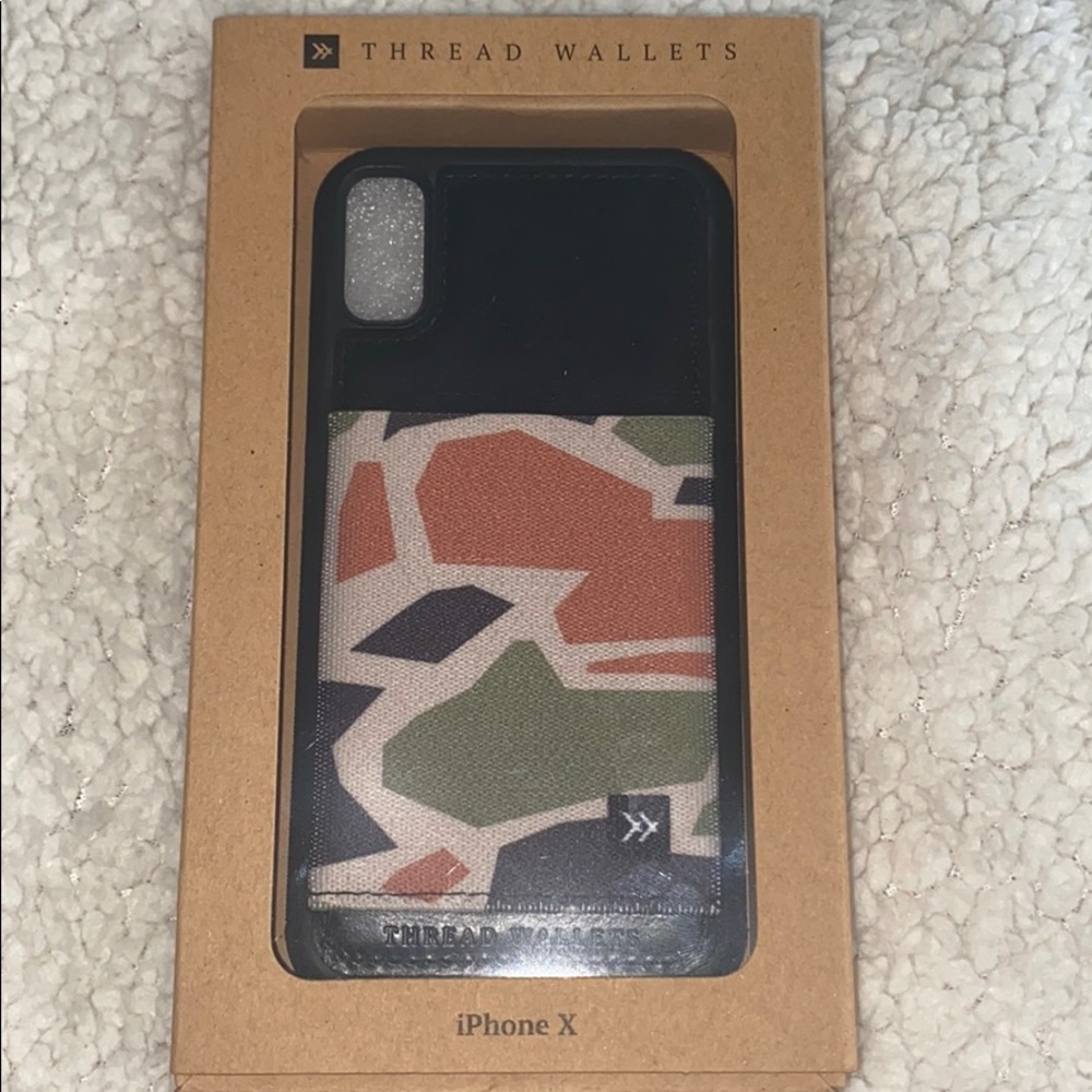 Threadwallets iPhone X camo brand new phone case!